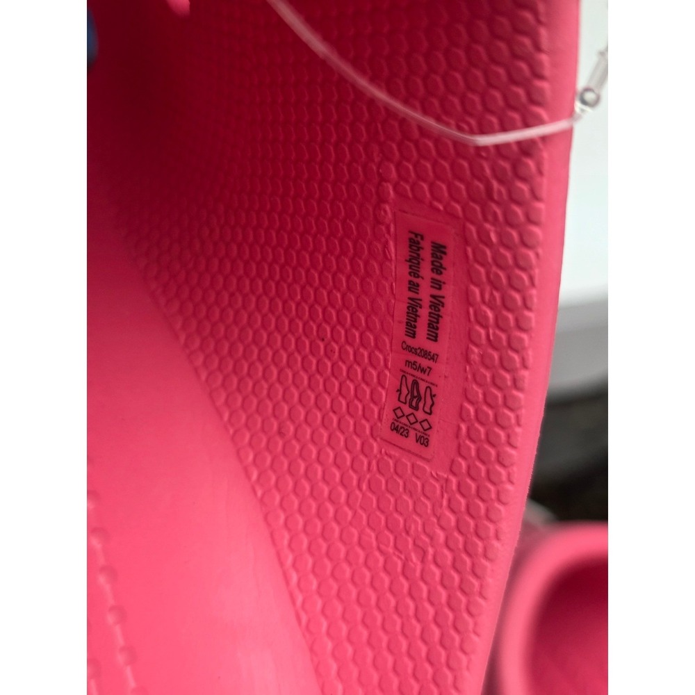 Crocs Siren Clog Size W7 M5 Hot Pink Platform Block Heel - Picture 6 of 9
